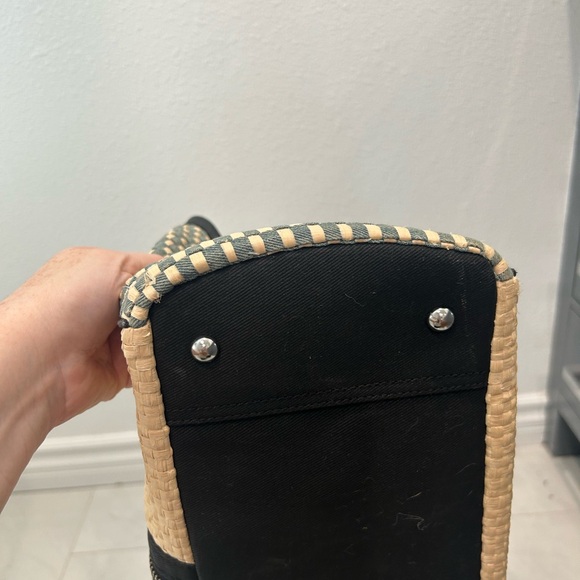 Diesel Rare EUC Raffia and Denim Handbag - Picture 8 of 9